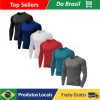 Camiseta Proteção Solar Térmica Compressão Segunda Pele Tecido Gelado UV 50+ Várias Cores Atacado e Varejo Unissex Masculino Fem