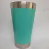 Copo Térmico 473ml COM TAMPA E Abridor Inox Para Quente e Gelado - Verde água 473ml