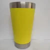 Copo Térmico 473ml COM TAMPA E Abridor Inox Para Quente e Gelado - Amarelo 473ml