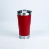 Copo Térmico 473ml COM TAMPA E Abridor Inox Para Quente e Gelado - Vermelho 473ml