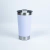 Copo Térmico 473ml COM TAMPA E Abridor Inox Para Quente e Gelado - Branco 473ml