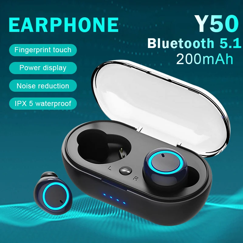 Fone de ouvido sem fio tws controle de toque - Imagem 2