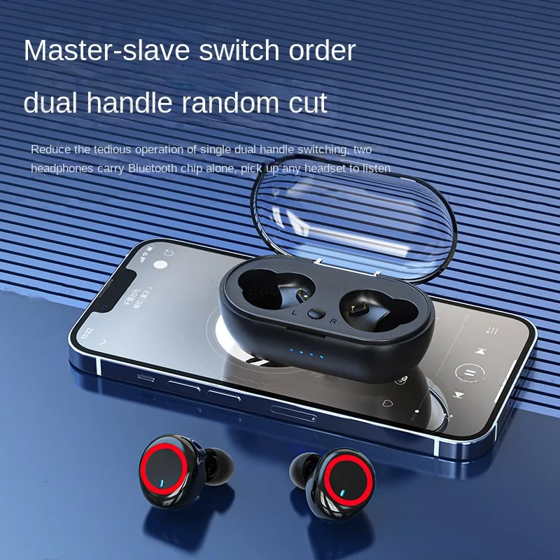 Fone de ouvido sem fio tws controle de toque