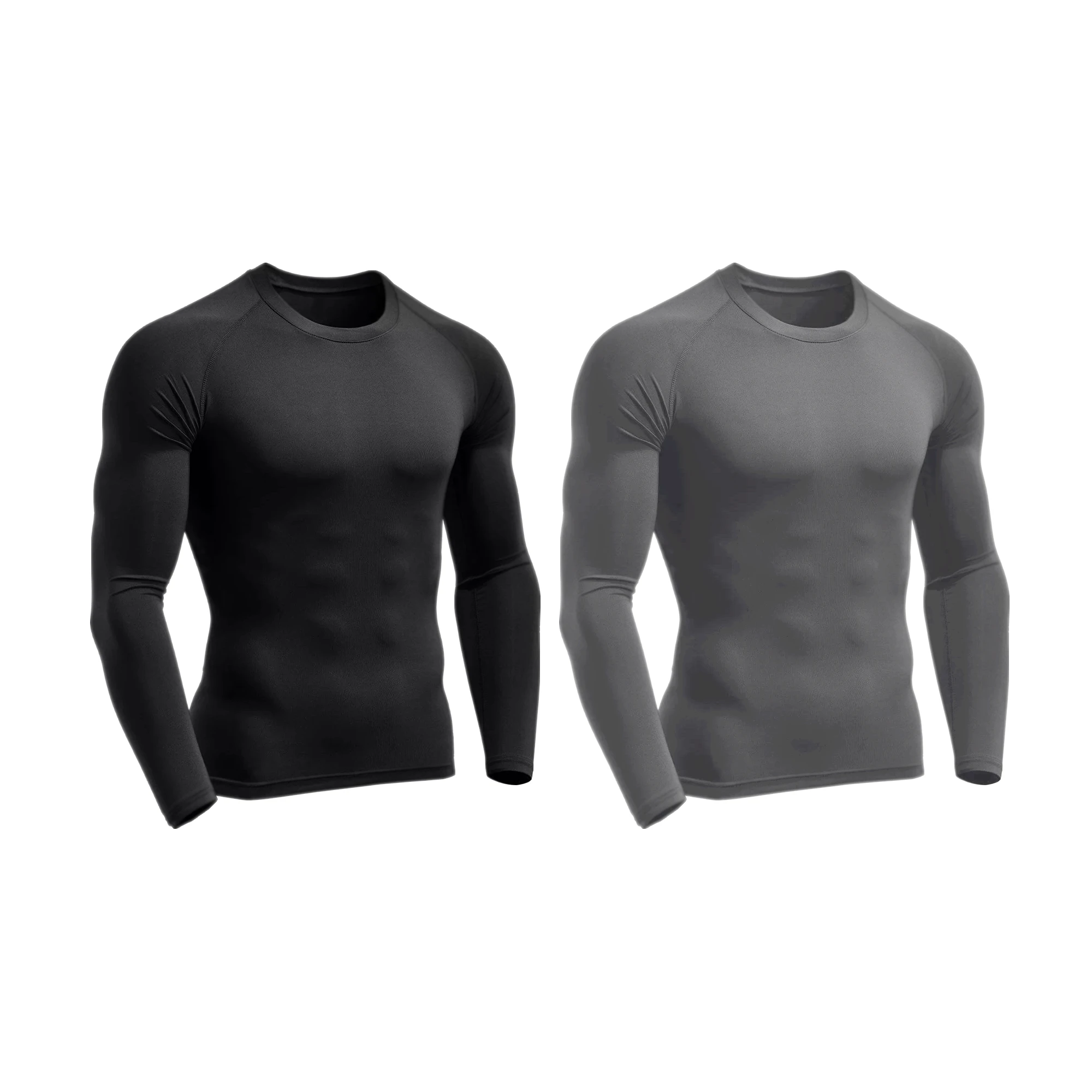 Pacote com 2 Camisetas Proteção Térmica Solar Ciclismo Compressão Segunda Pele Tecido Gelado UV 50 + Várias Cores Atacado - Imagem 3