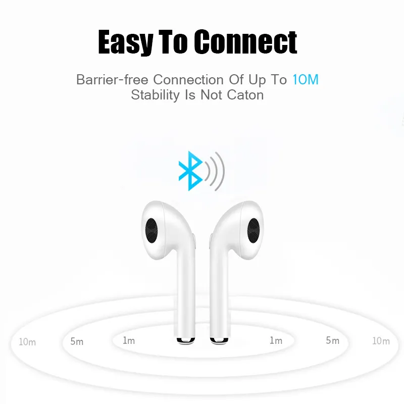 Fone de ouvido sem fio Bluetooth 5.0 i7mini TWS com microfone para iphone Android - Imagem 10