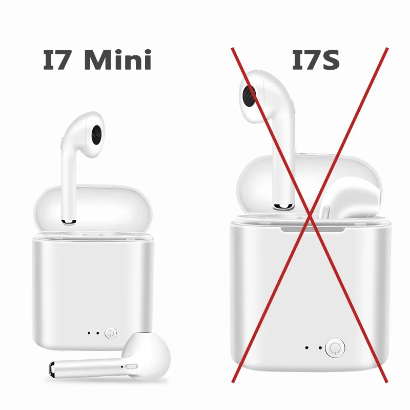 Fone de ouvido sem fio Bluetooth 5.0 i7mini TWS com microfone para iphone Android - Imagem 8