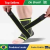 Tornozeleira Anti-Derrapante Ortopédica Ajustável Esportiva Proteção de Joelho com Strap Crossfit Verde - Neverdie Store