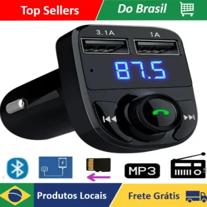 USB P Carregador para Sem Fio, Transmissor MP3, Bluetooth